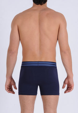 Ginch Gonch Signature Series - Boxer Brief - Navy Men's underwear boxer brief trunk printed waistband back